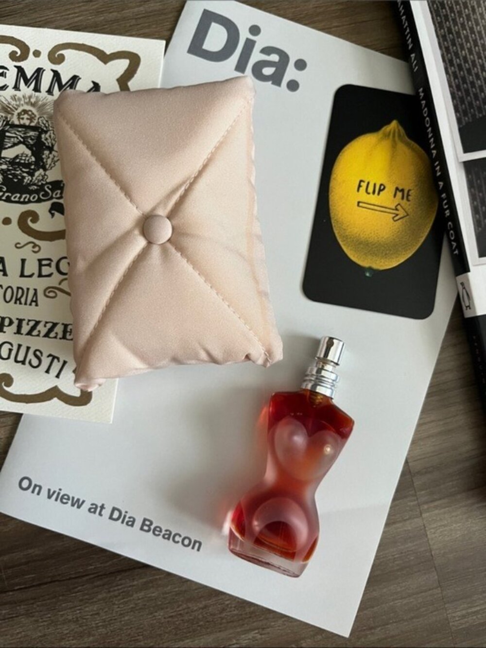 Jean Paul Gaultier Classique Body Figure Pink Quilted Pouch Carry Case 10ml